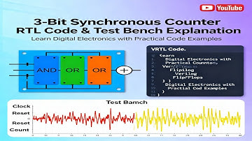 Design of 3-Bit Synchronous Counter | Verilog RTL Code and Test Bench Explanation