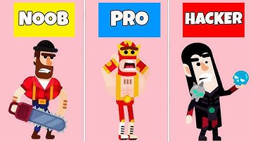 Ultimate Bowmasters - Noob vs Pro vs Hacker Part #6