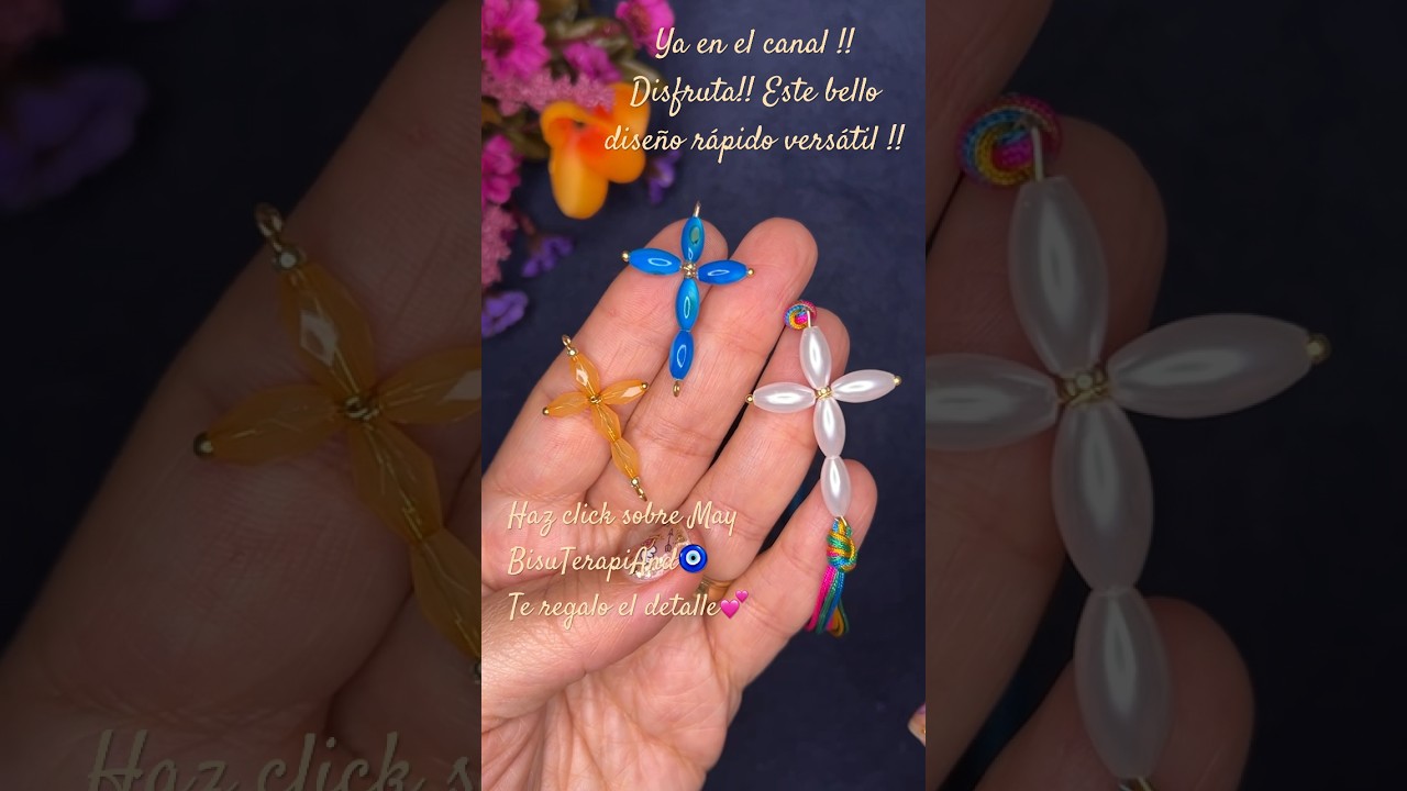DIY COMO HACER UNA CRUZ PARA PULSERA 