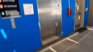 Schindler MT 300A hydraulic glass parking elevators at The Source mall (White Plains, NY)