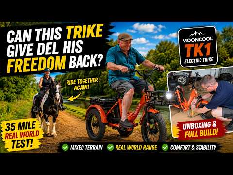 ⚡️Can This Electric Trike Give Del His Freedom Back? | Mooncool TK1 Review