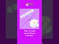 How to make spring flower hair pins #Shorts