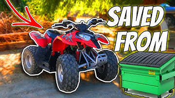 Quad Saved From Garbage! Will It Run? Fixing Problems with Polaris Predator 50
