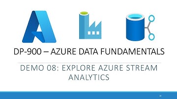 DP-900 - Demo 08: Exploring Azure Stream Analytics