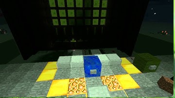 Minecraft Redstone Space Invaders Prototype