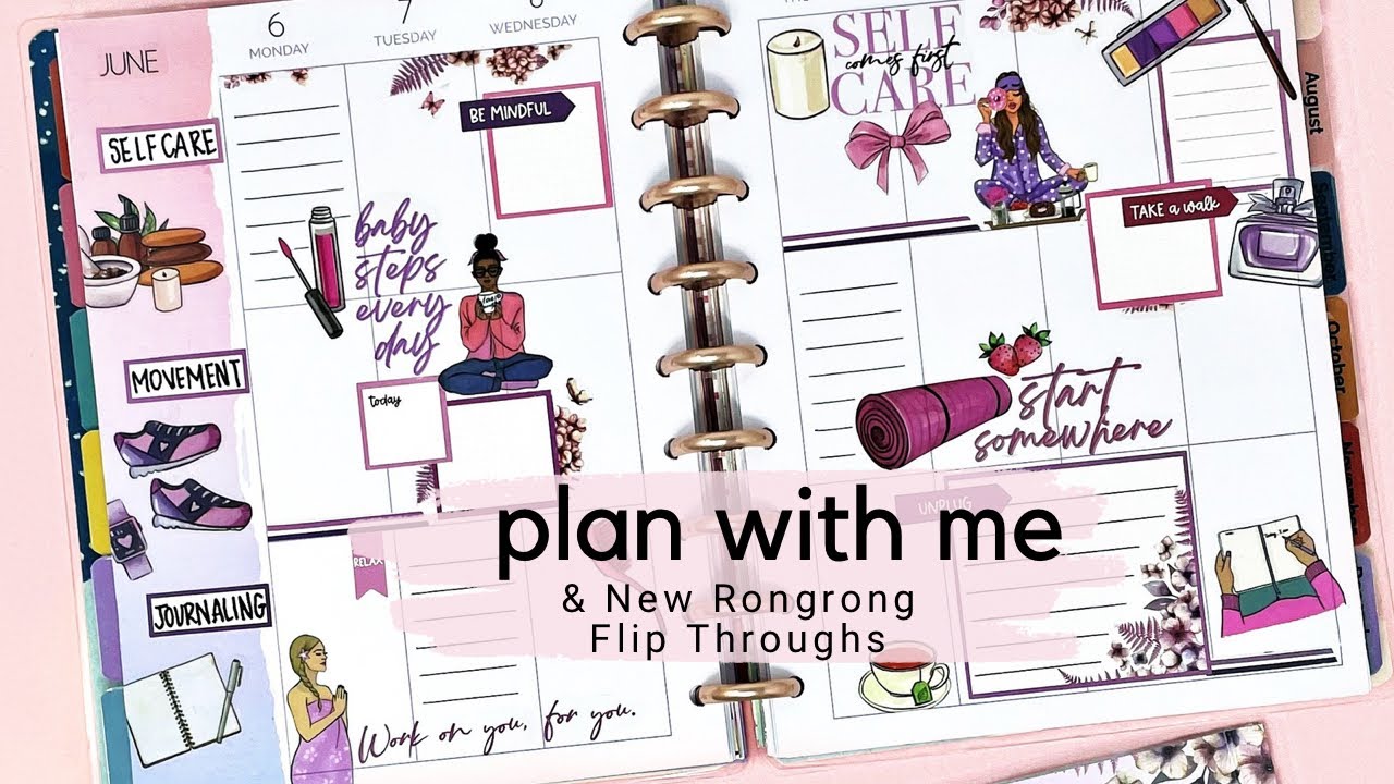 NEW Rongrong Sticker Books & Tapes! Flip Through & Review Planner Supply  Haul -Cat & Bookworm 2023 