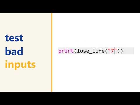 Python invalid tests: why stopping with an error is the right result