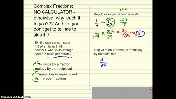 11-7 Simplifying Mixed Expressions & Complex Fractions