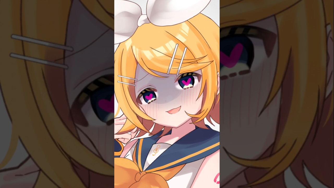 リンちゃん！ #shortvideo #鏡音リン #kagaminerin #vocaloid #shorts #illustration