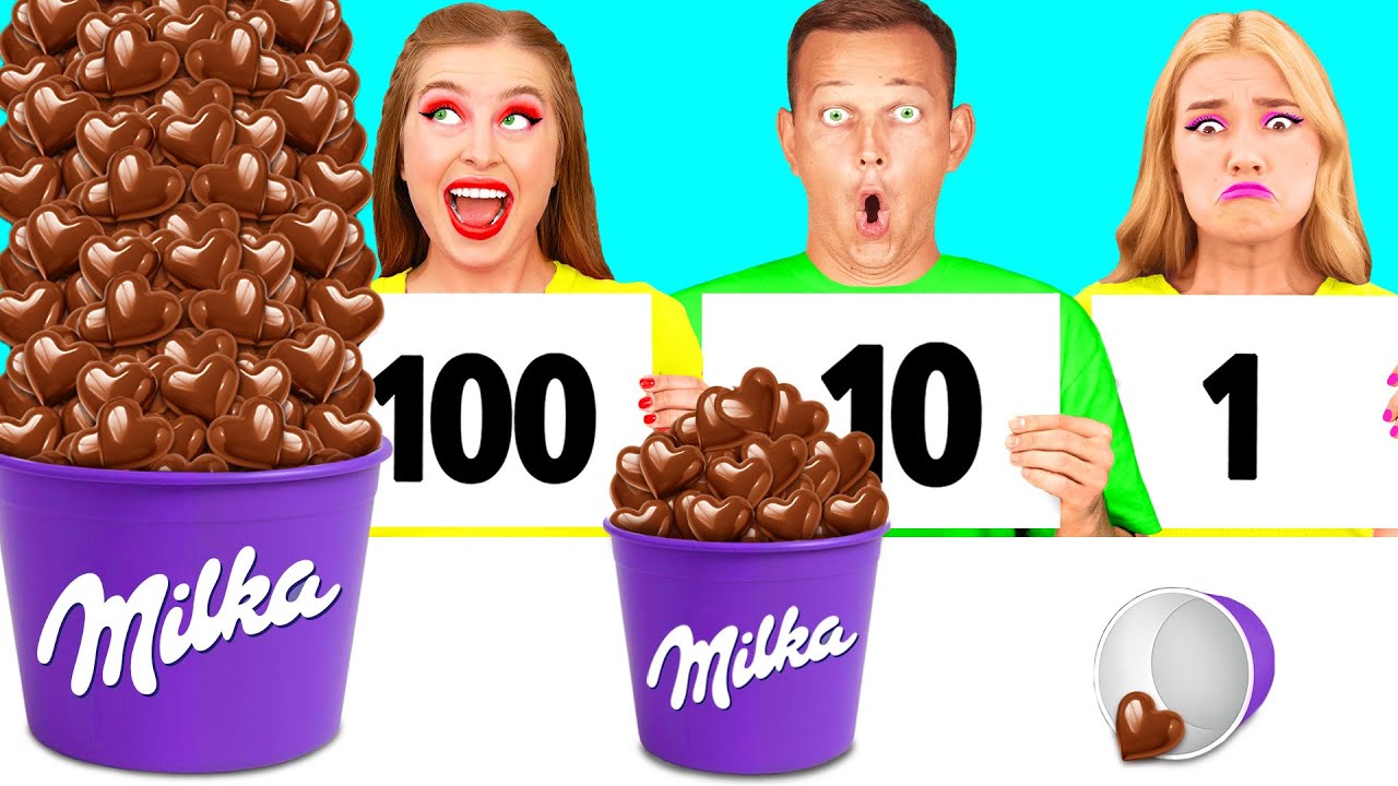 100 Schichten Nahrung Challenge | Küchenschlacht Mit Geheimen Gadgets von TeenTeam Challenge