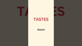 Learn English With Me🤓#shorts #learnenglish #englishvocabulary #Fluenta#shorts #foodenglish #tastes