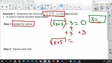 Unit 2 3 1 Solving a Simple Radical Equation