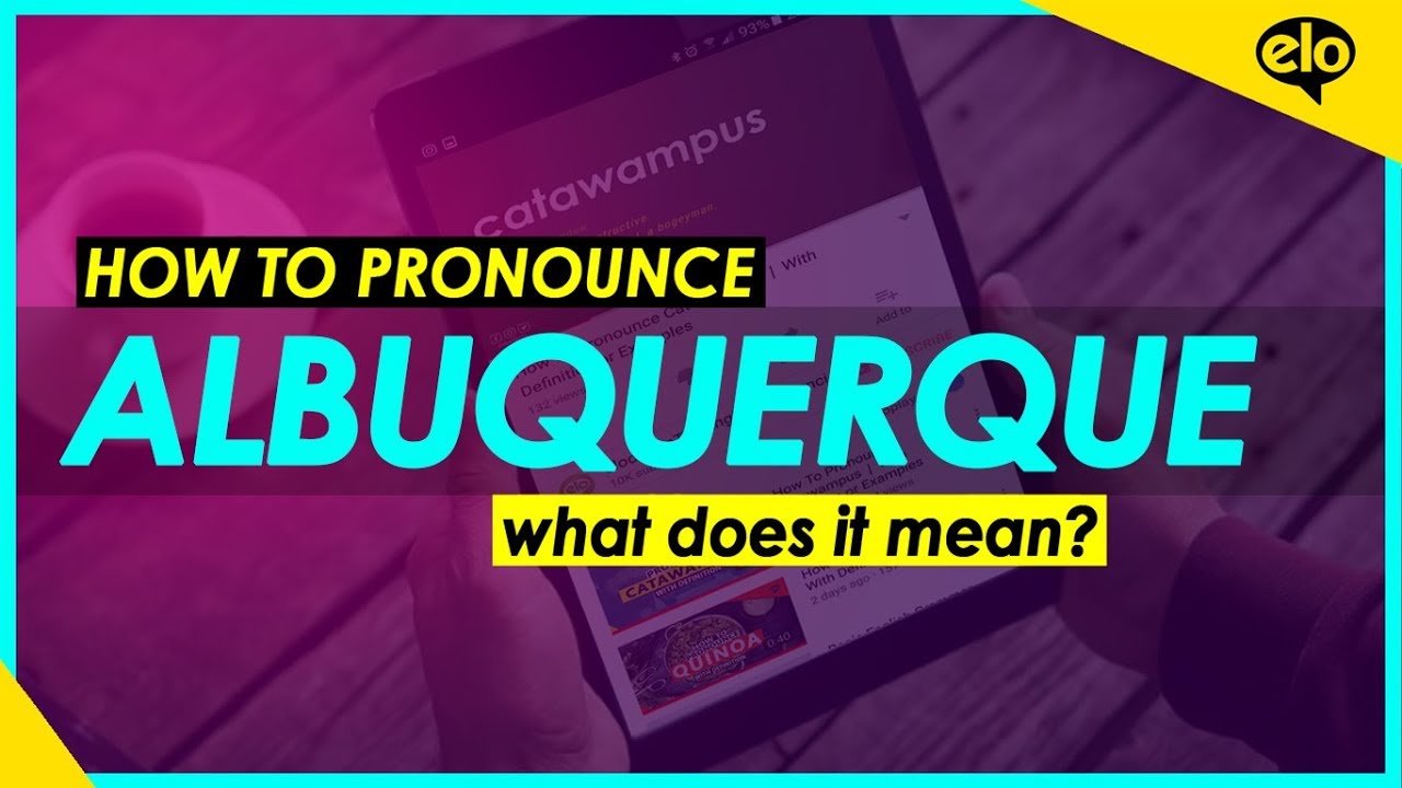 How To Pronounce Albuquerque With Definition or Examples YouTube