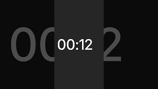 ⏱ 12 Second Timer with Alarm | Temporizador 12 segundos | Cronômetro 12 segundos | 12초 타이머 | 12秒タイマー