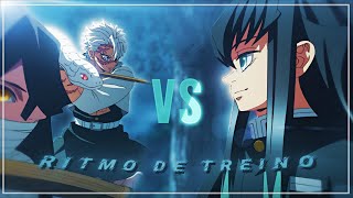 Demon Slayer Muichiro Vs Sanemi And Obanai Editamv Ritmo De Treino 4K