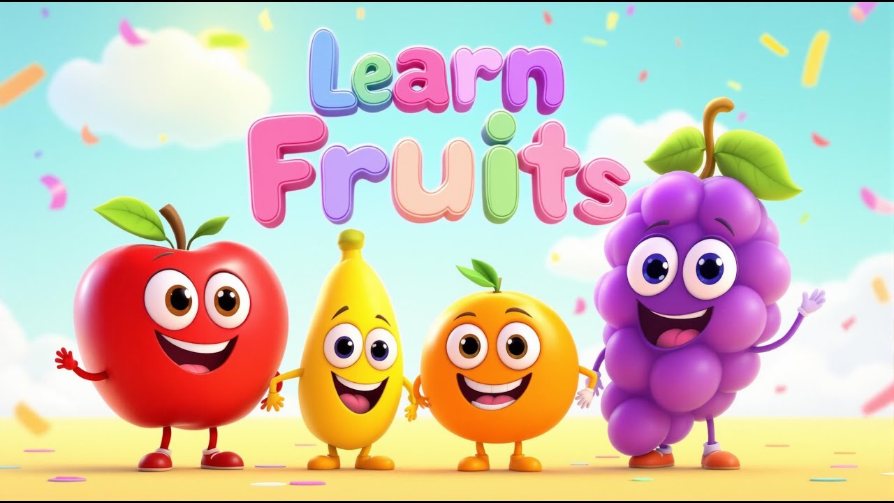 🍎🍍Learn Colors and Fruits: Fun and Easy for Kids #kidslearning #fruit ...