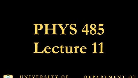 PHYS 485 Lecture 11: Preserved Symmetries