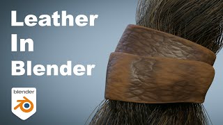 Procedural leather material - Blender