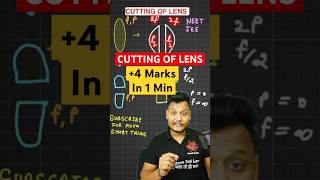 Physics Ultimate Short Tricks 🔥 Cutting of lens trick #physicsshorttrics #neet #physicstricks