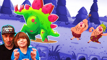 Tenemos al ESTEGO!! Nuevo dinosaurio en Dino BASH con Dani y EVAN