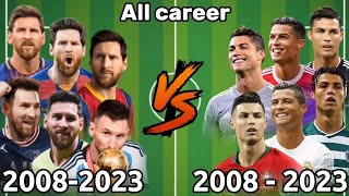 Messi Vs Ronaldo All Career2008-2023 