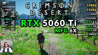Multi Frame Generation 6X Chegou ao CRIMSON DESERT, Teste RTX 5060 Ti 16GB em 1080p e 1440p, 300 FPS