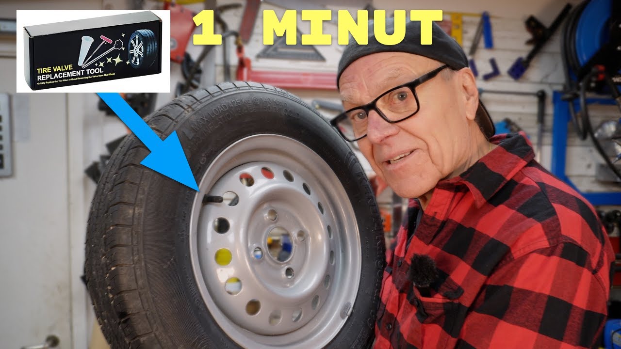 Byta däckventilen utan att ta av däcket. Gör så här!