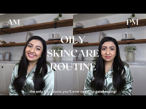 My Game Changing Oily Skincare Routine || only 6 products and NO gatekeeping!! || Gallagher Abode