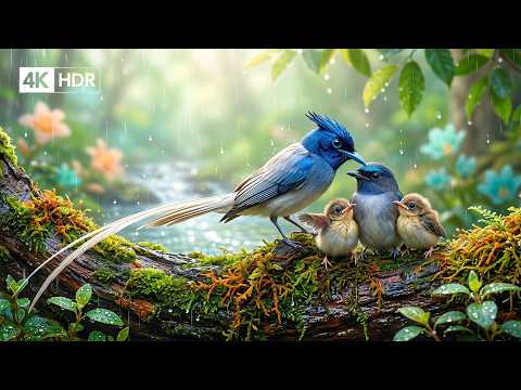 Relaxing Bird Sounds 4K~ Birds Singing Heal Stress, Anxiety And Depression, Heal The Mind