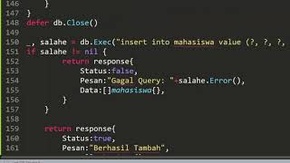 Koneksi Database Mysql dan CUD (Pemrograman Cloud Computing Menggunakan Golang)