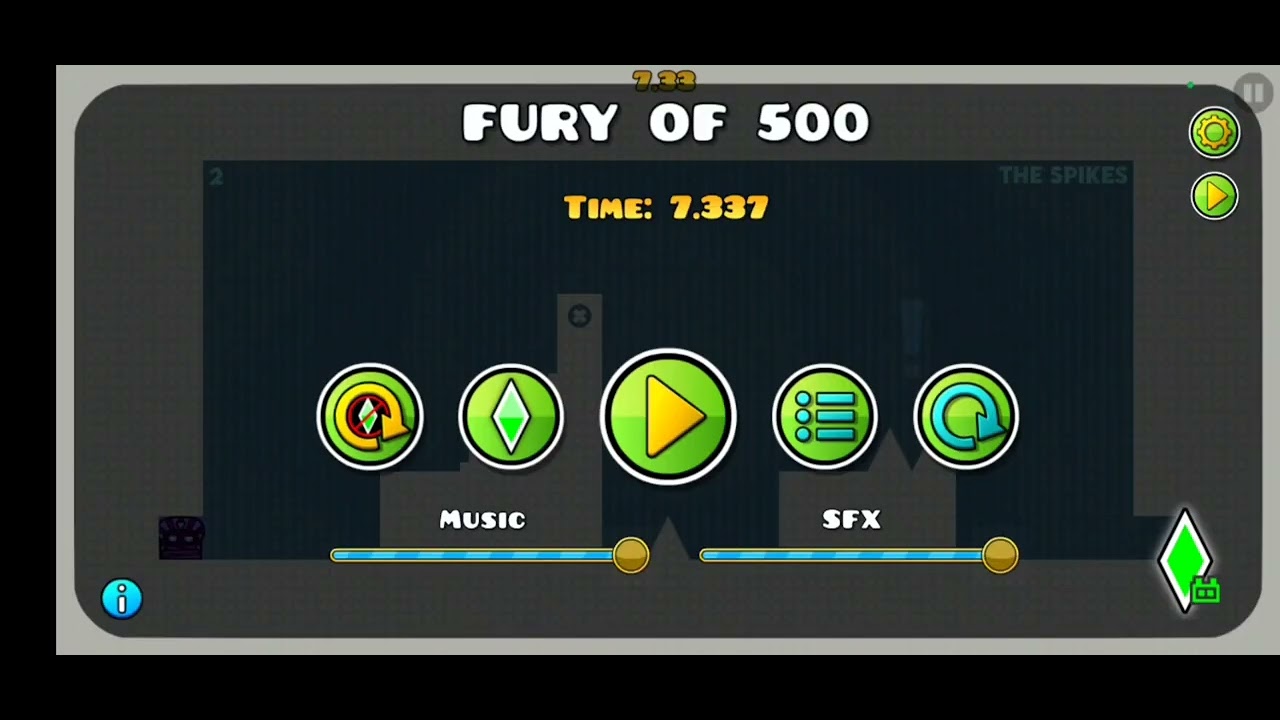 Fury of 500 first level full gameplay, level by Split72 Geometry Dash ...