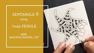 Lets create  Zentangle with Tangle FENGLE, Art Therapy