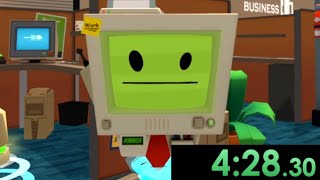 I tried speedrunning Job Simulator and ran my office into the ground as fast as possible