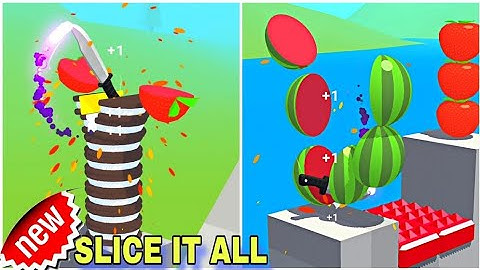 SLICE IT ALL⚔️🍊 Gameplay| Very Satisfying & Relaxing ASMR Slicing Game😍| Android Gameplay