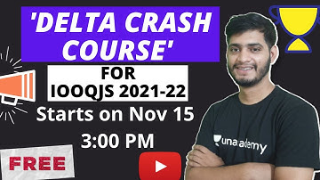 Free Delta Crash Crash Course for IOQJS/IOQC 2021-22. | Mridul Pandey
