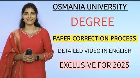 PAPER CORRECTION PROCESS || DETAILED VIDEO || SEMESTER || OSMANIA UNIVERSITY @shivanipallela