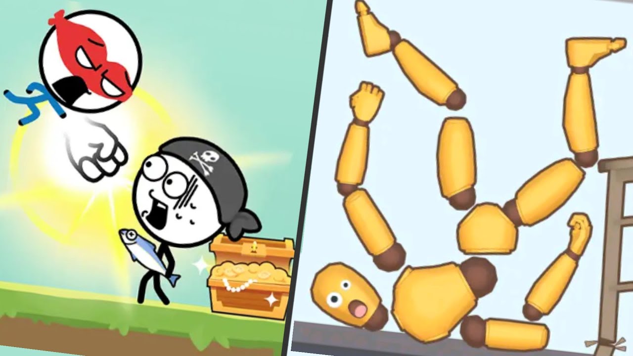 RAGDOLL BREAK: let's destroy vs ATTACK DRAW LINE,Top Gameplay, iOS, Fighting ,For you Games Update.