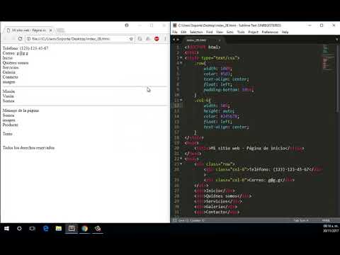 Practica HTML - Página web básica - YouTube