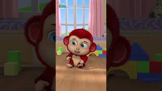 Five Little Monkeys Jumping On The Bed Animal Song Nursery Rhymes & Kids Songs