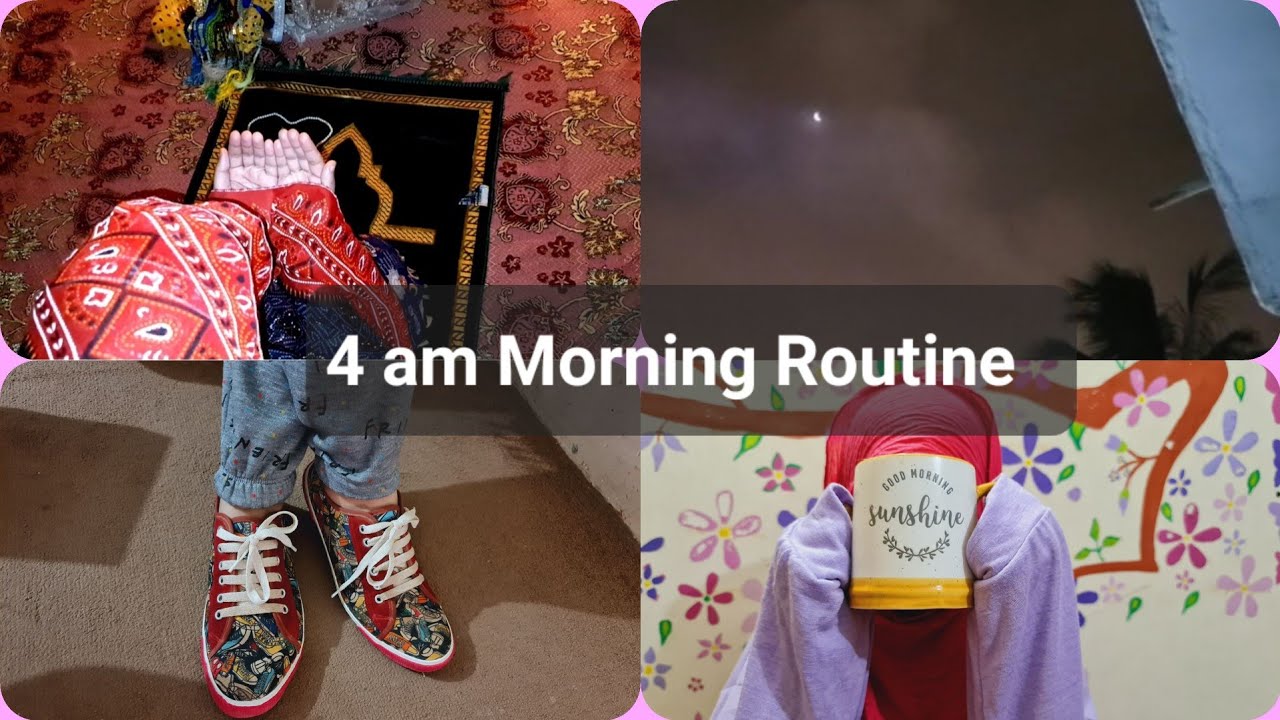 4 am morning routine | relaxing and productive | healthy habits ...