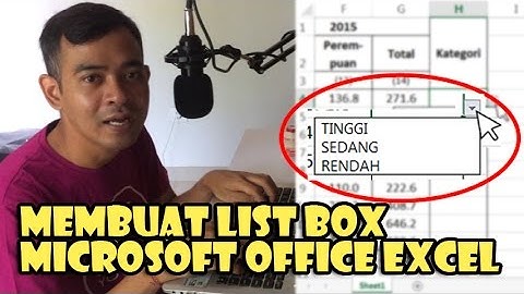 Membuat List Box Data Validation Pada Microsoft Office Excel