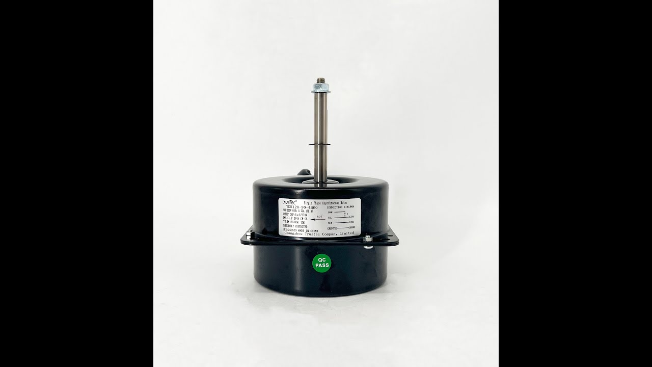 Trustec Outdoor Fan Motor YDK120-90-4B60 -1/8HP 1550RPM 208-230V 60HZ
