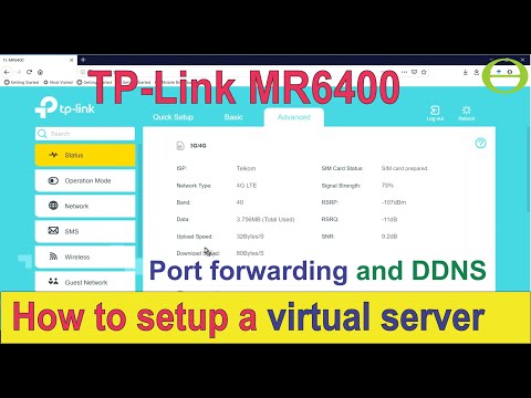 How to setup virtual server port forwarding on the TP-Link MR6400 - explanation provided