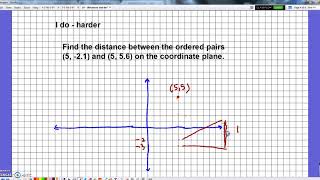 6NS Lesson #25 - distances and decimals in the coordinate plane