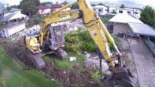 Timelapse of a House Demolition and 3 Lot Subdivision.