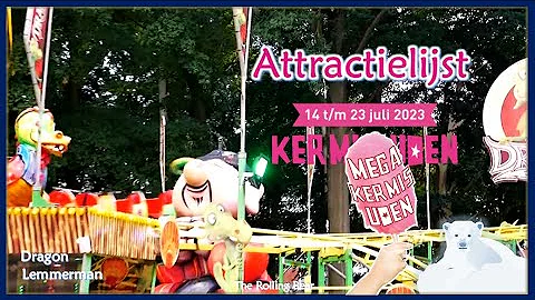 ?? Attractielijst MEGA kermis | Uden (2023)