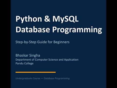 Python MySQL Guide