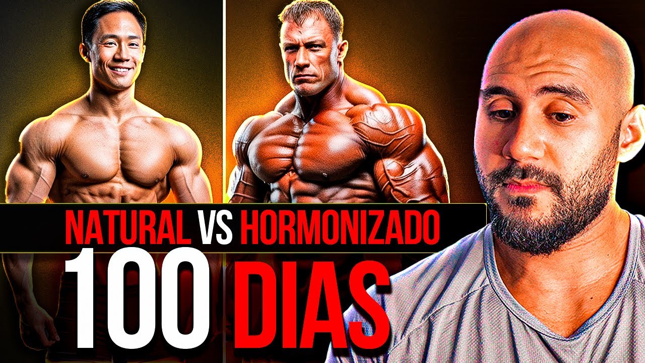 Reagindo a TRANSFORMAÇÃO de 100 DIAS NATURAL VS ESTEROIDES!