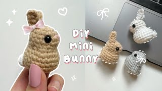♡ Crochet Mini Bunny Tutorial | Quick & Easy Crochet |Beginner Friendly ♡