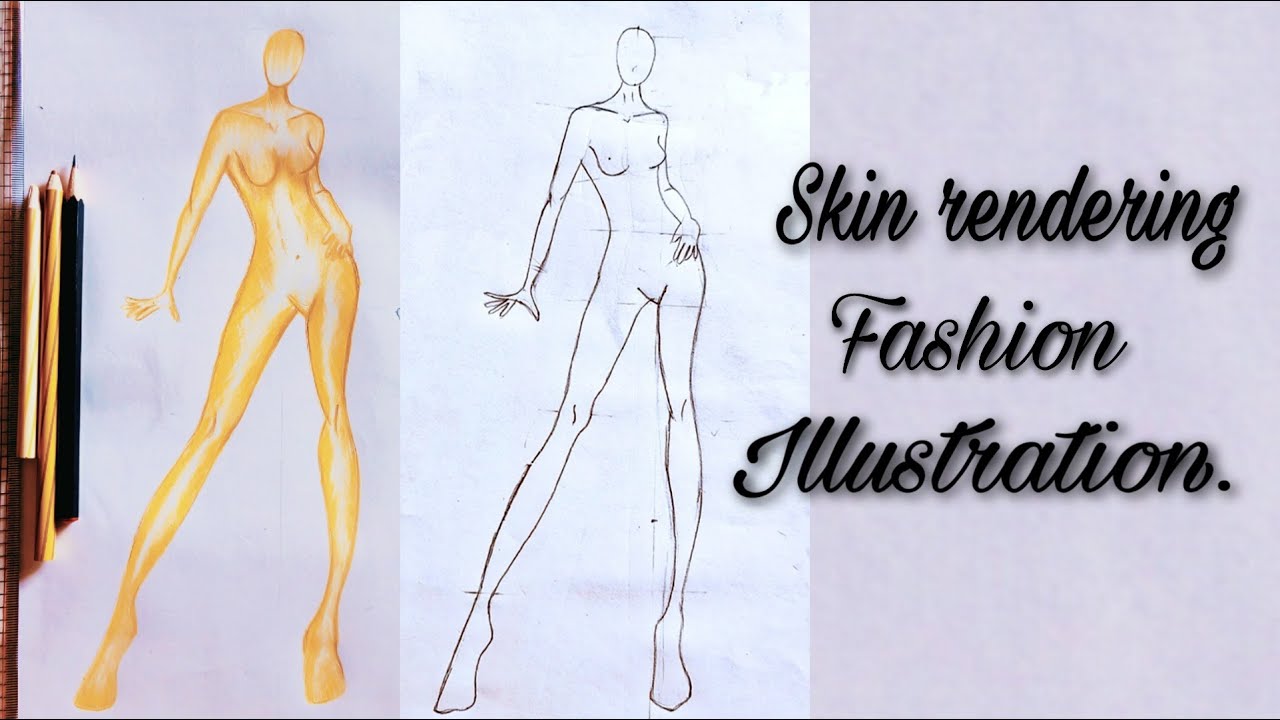 Skin rendering fashion illustration - YouTube